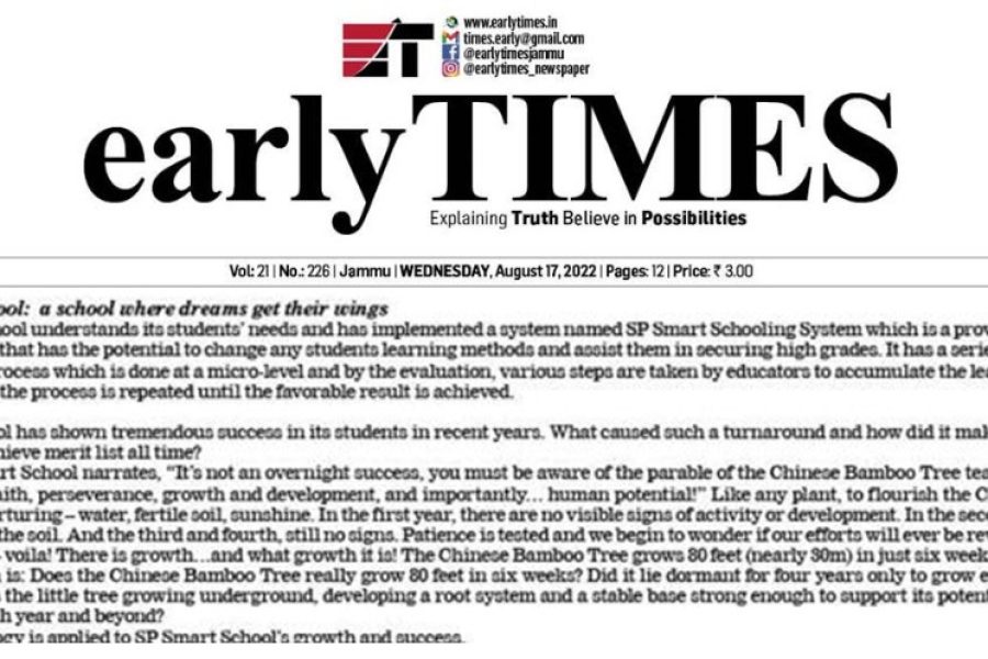 Early times- Editorial